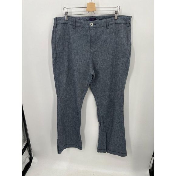 NYDJ Women Plus Size 18W Lift Tuck Technology Blue Gray Clarissa Trouser - Picture 13 of 13